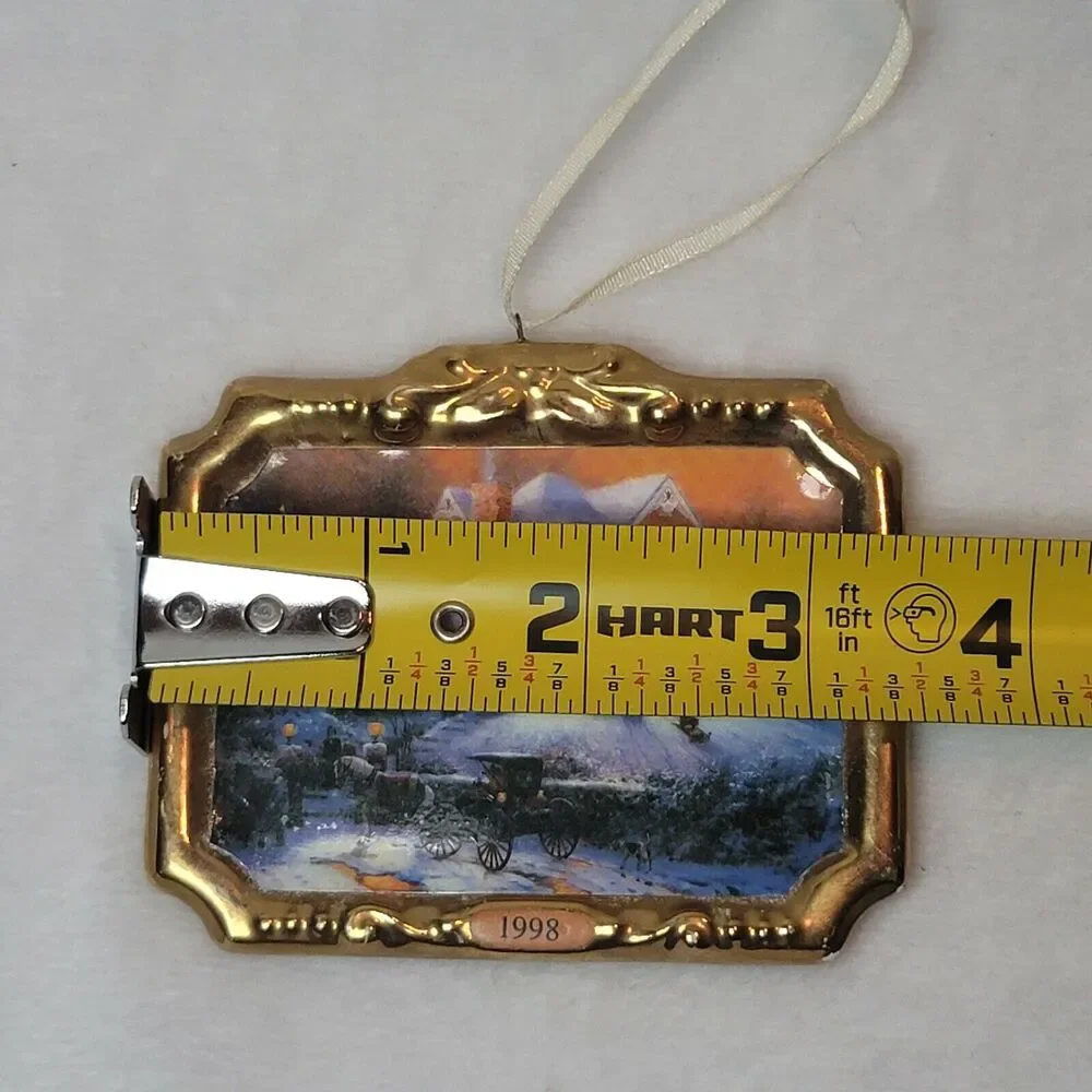 Thomas Kincaid Vintage Christmas Ornament Victorian Christmas II Ceramic 1998